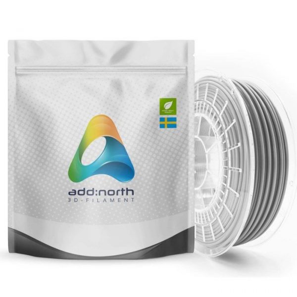 Addnorth PETG-filament för 3D-skrivare 1,75 mm Ljusgrå