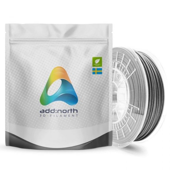 Addnorth Textura Flare filament för 3D-skrivare 1,75 mm Grå