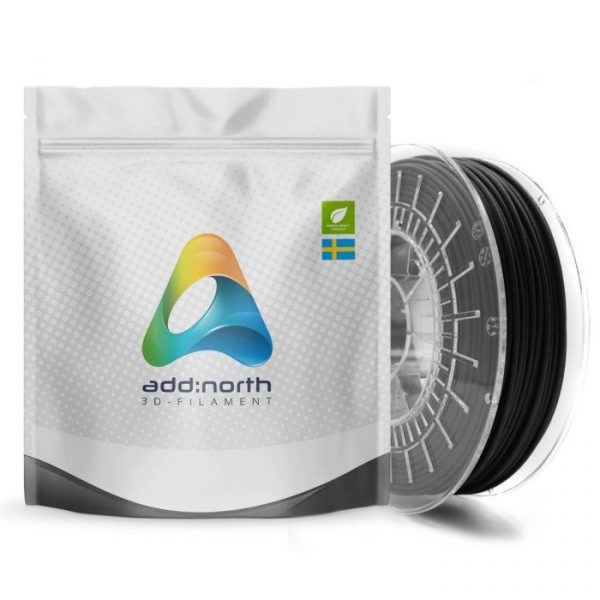 Addnorth Textura filament för 3D-skrivare 1,75 mm Mattsvart