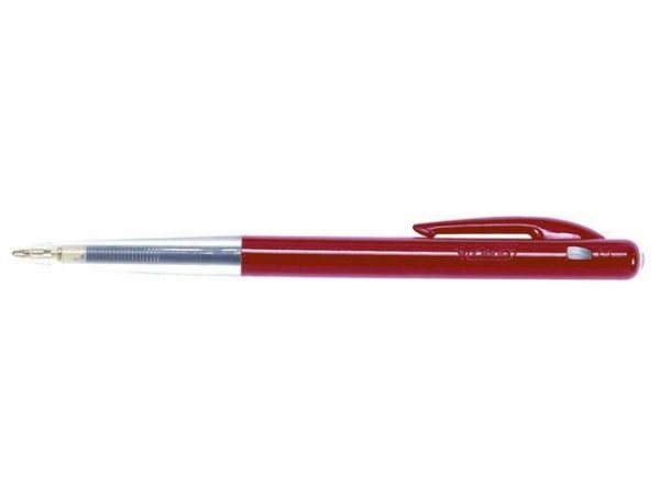 Bläckkulpenna BIC Clic M10 Medium Röd, 1.0mm, 50st 50st