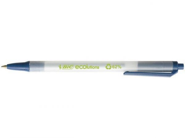 Bläckkulpenna BIC ECOlution Clic Stic Medium Blå, 1.0mm, 50st 50st