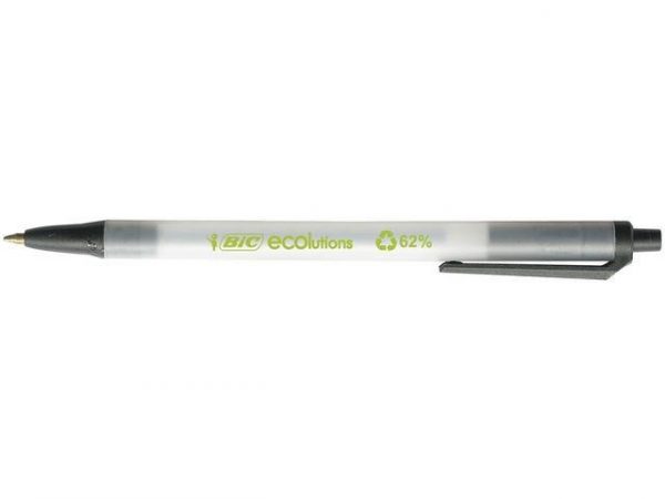 Bläckkulpenna BIC ECOlution Clic Stic Medium Svart, 1.0mm, 50st 50st