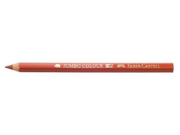 Färgpenna Faber-Castell Jumbo Brun, 12/fp