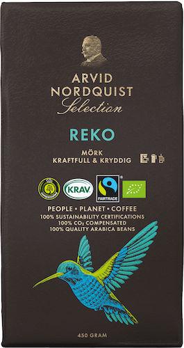 Kaffe Arvid Nordquist Selection Reko Mörkrost, KRAV, 500g