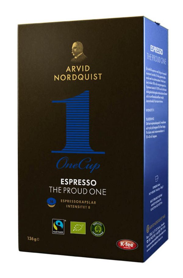 Kaffekapsel Arvid Nordqvist espresso proud, 16/fp