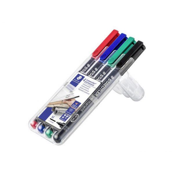 OH-Penna Staedtler Lumocolor, medium, permanent, 4/fp