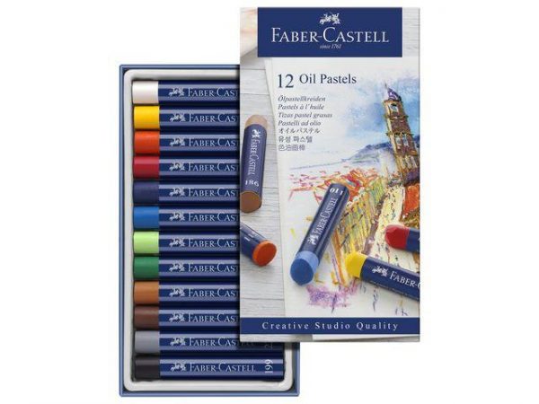 Oljepastellkrita Faber-Castell, 12 färger