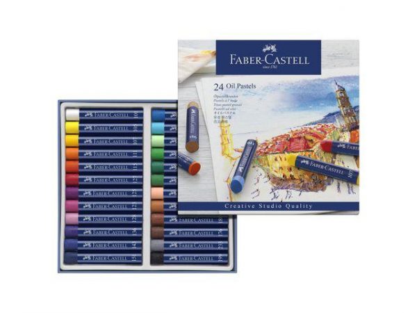 Oljepastellkrita Faber-Castell, 24 färger