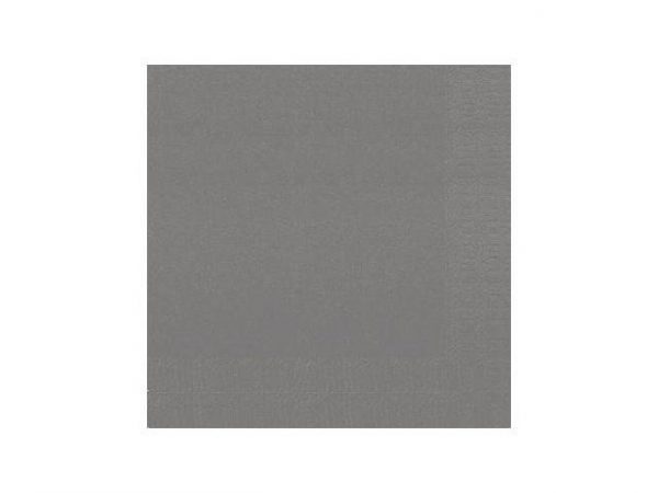 Servett 3-lags Granitgrå, 33x33cm, 125/fp, 8fp