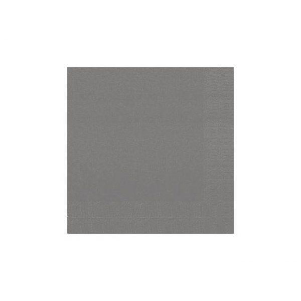Servett 3-lags Granitgrå, 33x33cm, 125/fp, 8fp