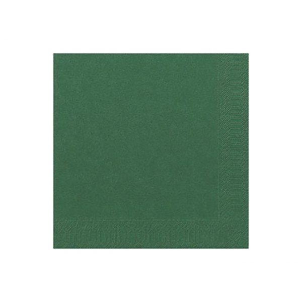 Servett Mörkgrön, 3-lager, 33x33cm, 125/fp