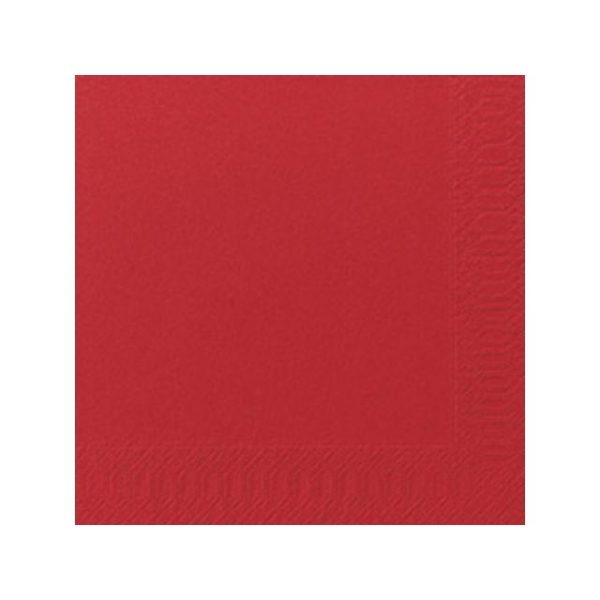Servett Röd, 3-lager, 33x33cm, 125/fp