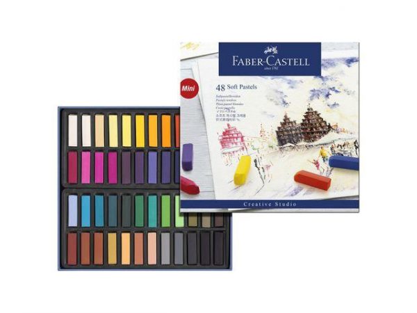 Torrpastellkritor Faber-Castell, 48 färger