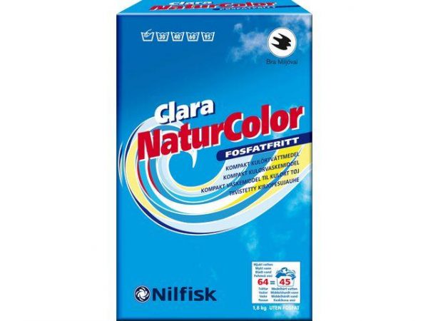Tvättmedel Clara Natur Color, 1,8kg