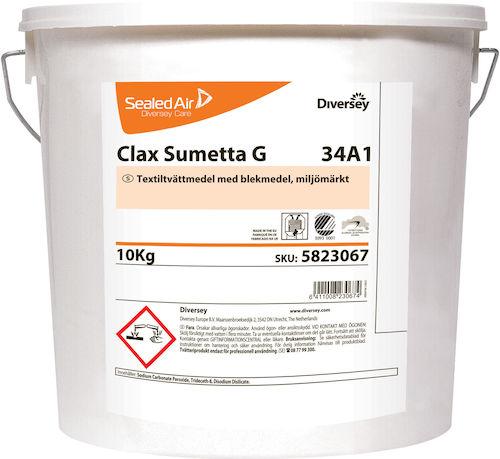 Tvättmedel Clax Sumetta free, hink, 10kg