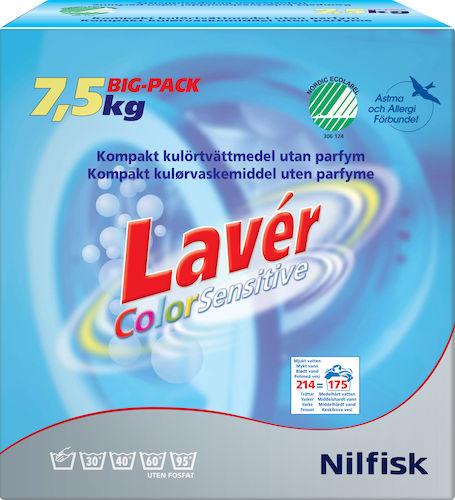 Tvättmedel Lavér Color Sensitive, 7,5kg