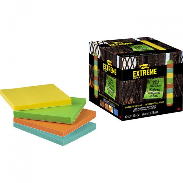 Post-it Extreme Notes 76x76mm, 12/fp