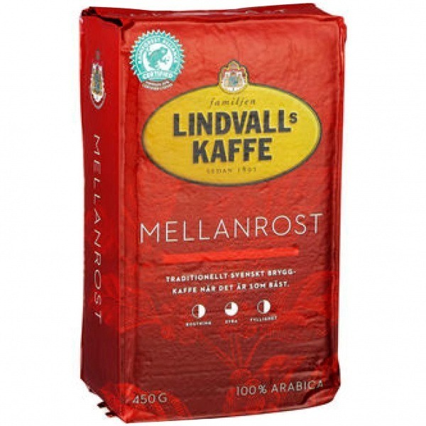 Kaffe Lindvalls mellan 450g 12st