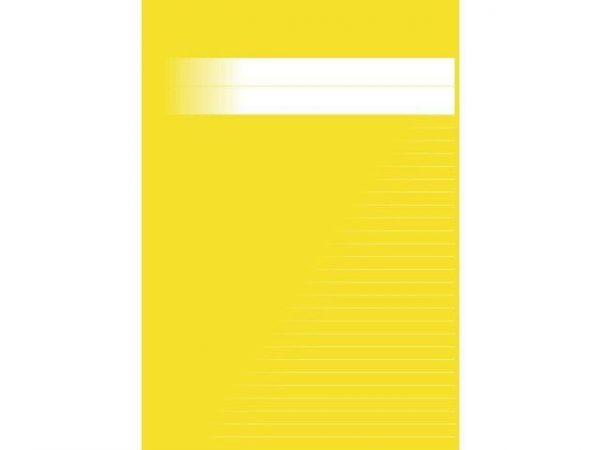 Skrivhäfte A4 linjerat 8,5mm gul 20st
