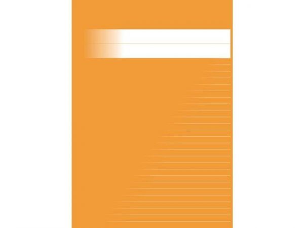 Skrivhäfte A4 linjerat 8,5mm orange 20st