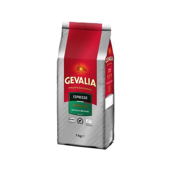Kaffebönor GEVALIA Professional Espresso Aroma Oro, KRAV, 1kg