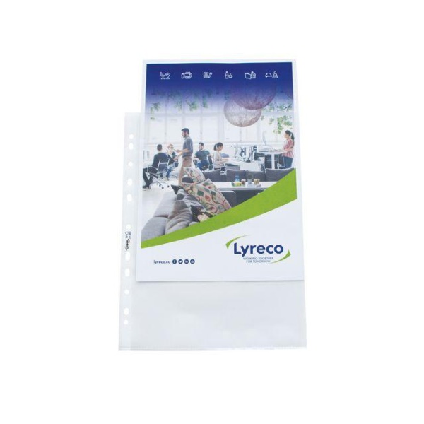 Plastficka LYRECO A4 0,08 präg 100/FP
