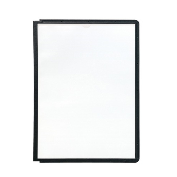 Panel Durable Sherpa utan Pin svart A4, 5 st/fp