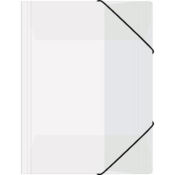 Snoddmapp PP 3-Klaff transparent A4