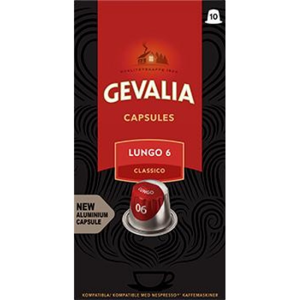 Kaffekapsel GEVALIA Espresso Lungo, 10/fp