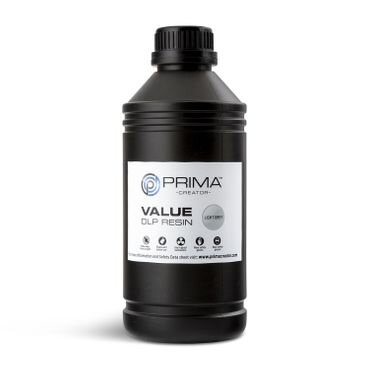PrimaCreator Value UV / DLP Resin - 1000 ml - Ljusgrå