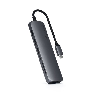 Slim USB-C MultiPort Adapter, Space Grey