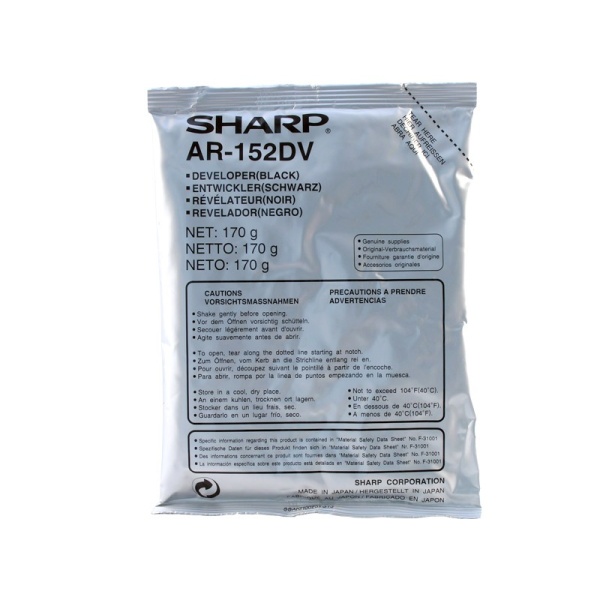 SHARP Svart Developer Cartridge, art. AR152DV