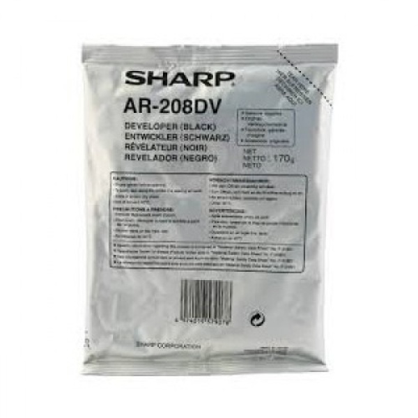SHARP Svart Developer Cartridge, art. AR208DV