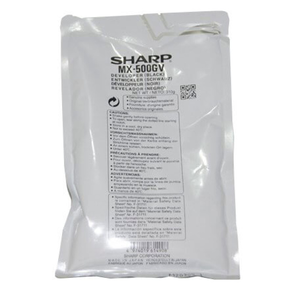 SHARP Svart Developer Cartridge, art. MX500GV