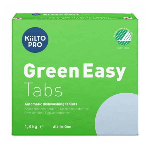 Maskindiskmedel Kiilto Pro Green Easy Tabs 1,8kg, 100 st/fp