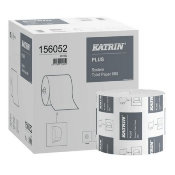 Toalettpapper KATRIN System 680 Plus, 2-lag, 85m, 36 st/krt