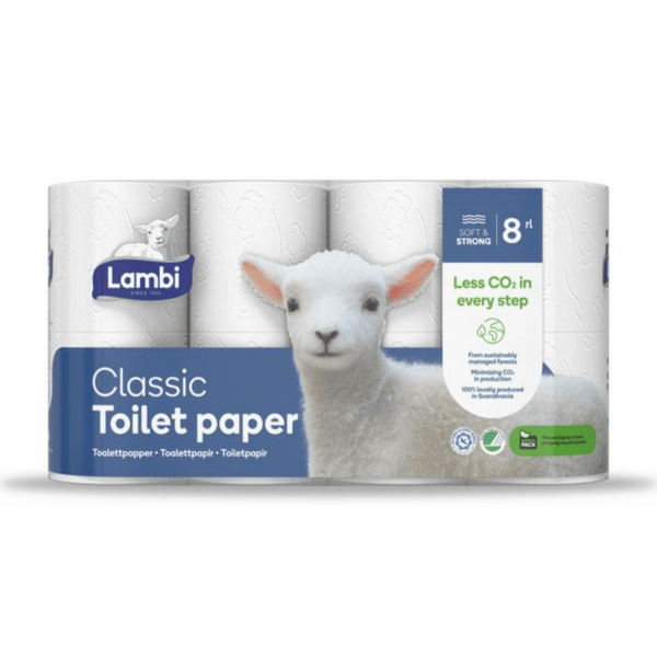 Toalettpapper Lambi Dekor 3-lager, 40 st/bal
