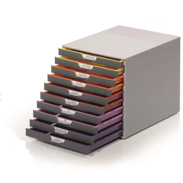 Blankettbox Durable Varicolor 10 lådor