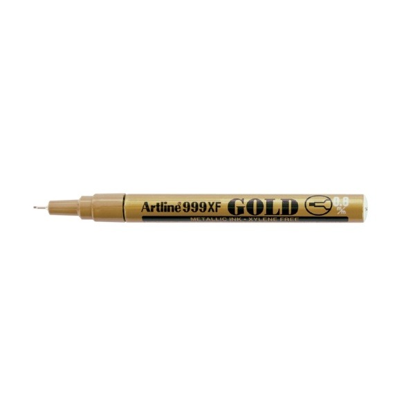 Märkpenna Artline 999XF Metallic Marker Guld 0,8mm