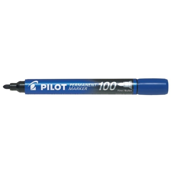 Märkpenna Pilot 100 Rund 1-4mm Blå