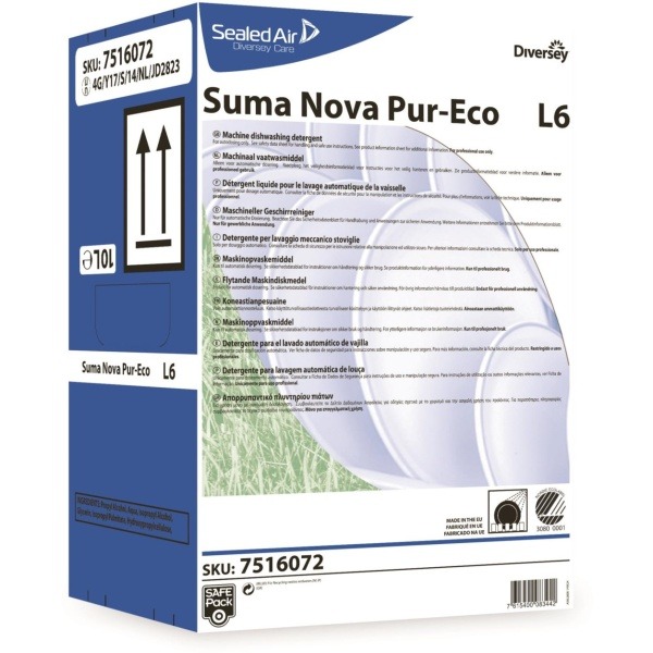 Maskindiskmedel Diversey Suma Nova Pur-Eco L6 Safepack 10L