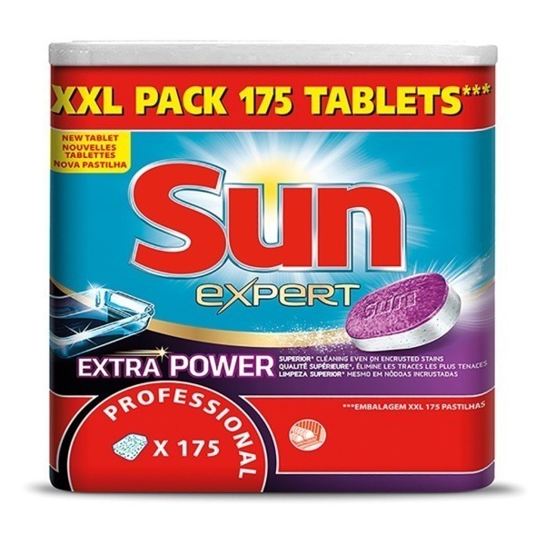 Maskindiskmedel Sun All In One Extra Power Tabs, 175 st/fp