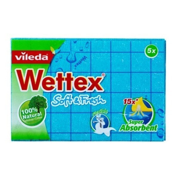 Svampduk Wettex Soft blå 250x360mm, 10 st/fp