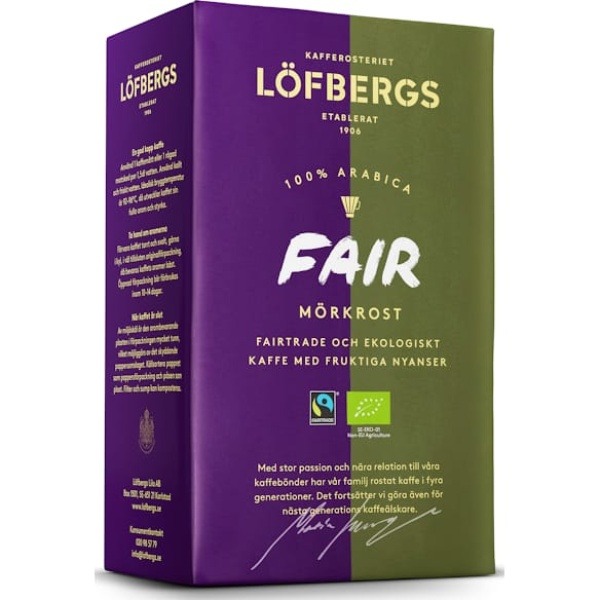 Kaffe LÖFBERGS Fair Dark Eko/FT 500g
