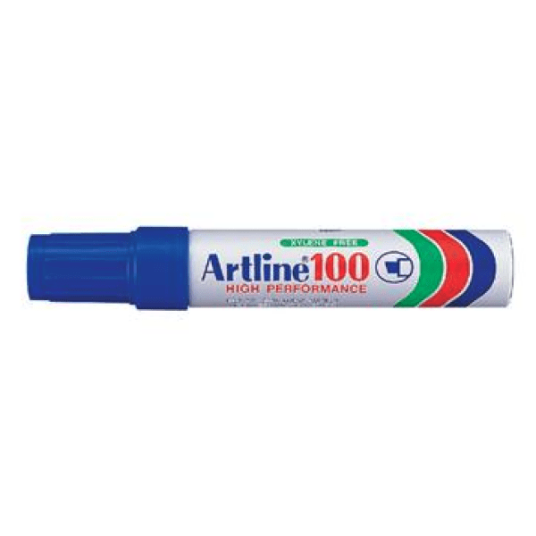 Märkpenna Artline 100 blå extrabred