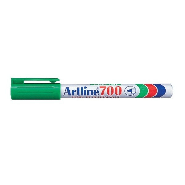 Märkpenna Artline 700 grön extrafin 0,7mm
