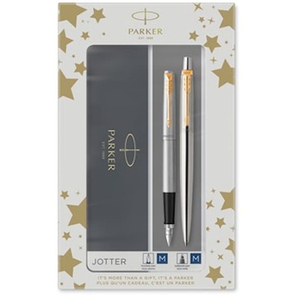 Parker Jotter 77% recycled Stainless Steel GT Duoset 5st