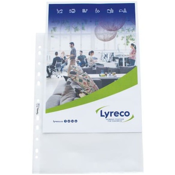Plastficka LYRECO A4 0,08 präg 100/fp