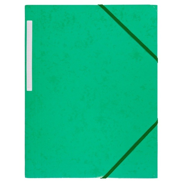 Snoddmapp Kartong FSC 3-Klaff Grön A4