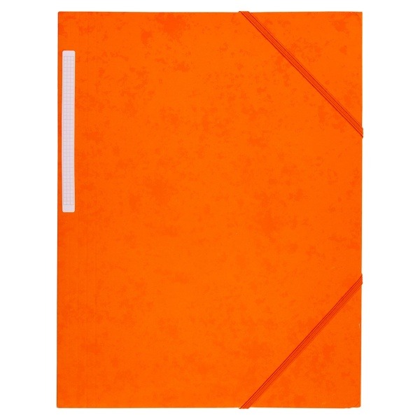 Snoddmapp Kartong FSC 3-Klaff Orange A4